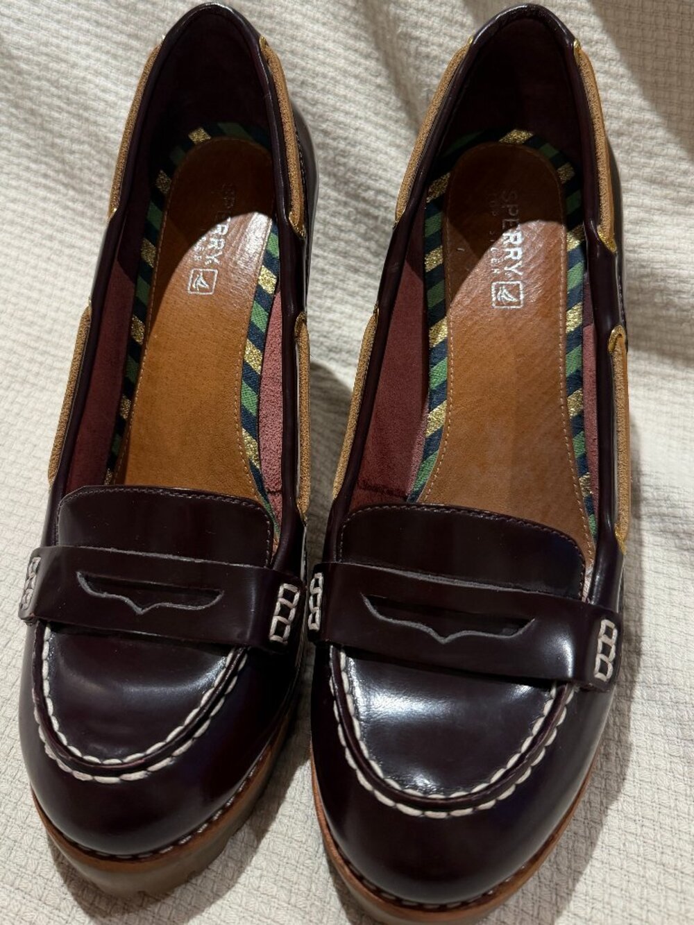 Sperry Top-Sider Patent Leather Heeled Loafer - Picture 2 of 6
